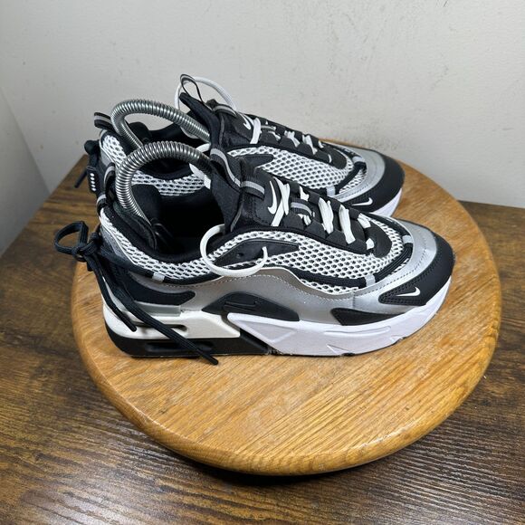 Nike Air Max Furyosa Silver Black Mesh Womens Size 7 Shoes Sneakers DC7350-001